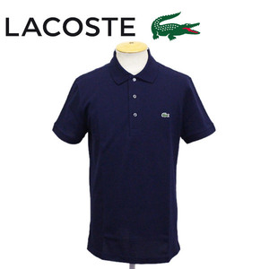 LACOSTE (ラコステ) PH7937L スリムフィット ソリッドポロシャツ 半袖 日本製 LC191 166ネイビー 5-L