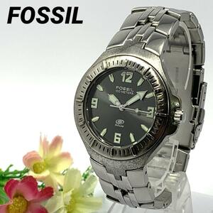 969 FOSSIL フォッシル メンズ 腕時計 回転ベゼル 新品電池交換済 クオーツ式 人気 希少 ビンテージ レトロ アンティーク