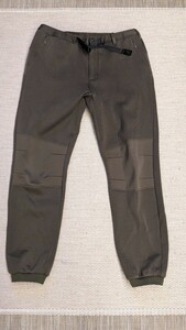 【美品】グラミチ QUARTER KNIT LASSEN PANTS クライミングパンツ オリーブ 黒 /検 BEAMSパタゴニアワイルドシングスアウトドアロフトマン