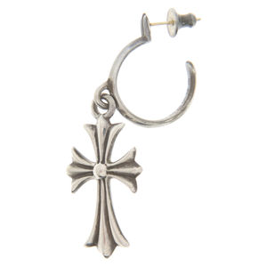 CHROME HEARTS クロムハーツ TINY CH CROSS タイニーCHクロスフープ シルバーピアス