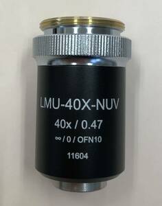 【中古品】Thorlabs 対物レンズ MicroSpot Focusing Objective, 40X, 325 - 500 nm, NA = 0.47 LMU-40X-NUV