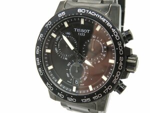 1円◆稼働◆ ティソ Ｔ125617Ａ ブラック クオーツ メンズ 腕時計 M19304