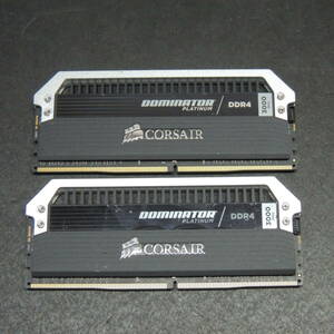 【2枚まとめ売り/検品済み】CORSAIR DDR4 メモリー 16GB(8GB×2) CMD16GX4M2B3000C15 管理:L-94