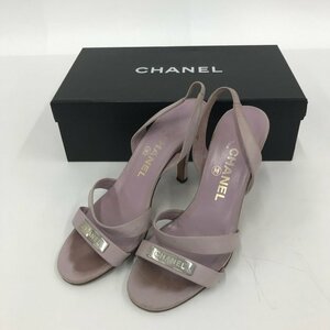 CHANEL　シャネル　サンダル　紫　サイズ36【CDAO9007】