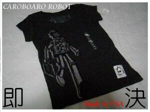 即決 LA.LONG BEACH発 USA製 CARDBOARD ROBOT半袖TシャツUS・XS