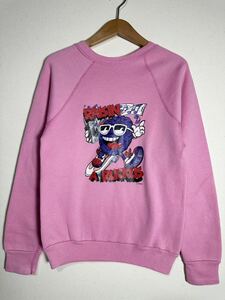 80s vintage The California Raisins sweatshirt ヴィンテージ カリフォルニアレーズン スウェット 古着 ズンちゃん ピンク