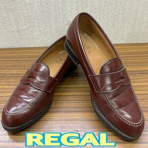 靴 ◆ REGAL ◆ ローファー 22.5cm ブラウン レザー ◆ リーガル ◆ レディース シューズ　