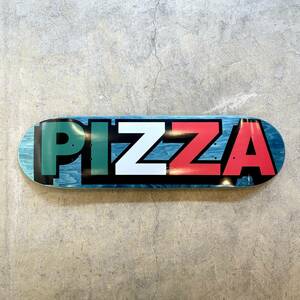 新品送料無料 PIZZA TRICOLOR LOGO 8.375 DECK ピザ スケートボード トリコロール ロゴ デッキ 板 スケボー ブルー 青