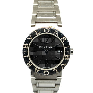 ブルガリ ブルガリブルガリ 腕時計 BB26SS クオーツ ブラック文字盤 ステンレススチール レディース BVLGARI 【中古】