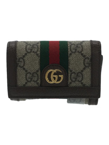 GUCCI◆3つ折り財布/ブラウン/レディース/644334・534563/Ophidia