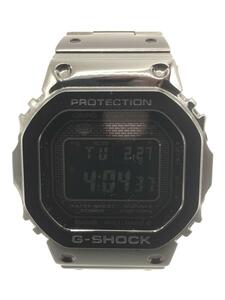 CASIO◆ソーラー腕時計・G-SHOCK/デジタル/ステンレス/BLK/BLK