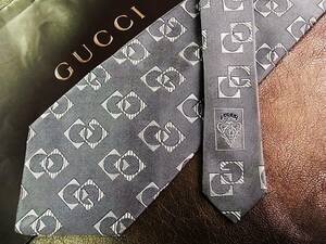 ●bv0685●良品●グッチ【GUCCI】 総Gロゴ柄 ネクタイ