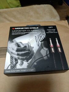 中古品 シールド（エレキギター）MONSTER CABLE クラシック 12 FT（通電のみの使用）