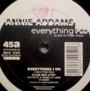 鬼レアカバー　EVERYTHING I DO / ANNIE ADDAMS DISCO MAGIC盤