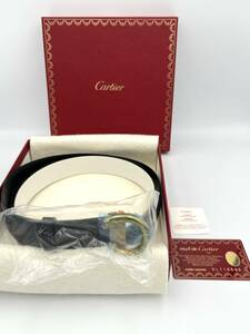 【1円〜/Cartier/ギャランティ/新品未使用】カルティエ パンテール レザーベルト ゴールド金具 L5000188 【箱/布/説明書つき】