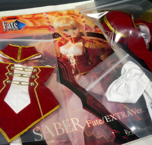 DD セイバー エクストラ デフォルト服のみ ボークス ドール服 60cm Volks　SABER Fate/EXTRA Ver. Attached costume only 赤セイバー USED