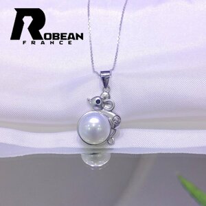 上品 EU製 定価6万円★ROBEAN・淡水真珠・ペンダント★天然パール パワーストーン s925 アコヤ真珠 本真珠 オシャレ 10.5-11mm P00102181