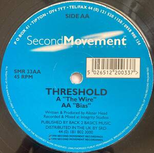 【ドラムンベース】Threshold / The Wire / Bias ■1998年作品 ■Second Movement Recordings