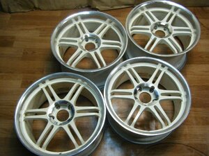 IB-018 鍛栄舎 レーシングスパルコ クリムソン 17×8.5J+30・9.5J+35 5H-114.3 (4本) 軽量 深リム レア 送料は全国一律6600円 離島を除く