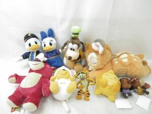 【同梱可】中古品 ディズニー プーさん バンビ グーフィー ロッツォ ウィッシュ 他 ぬいぐるみ 等 グッズセット