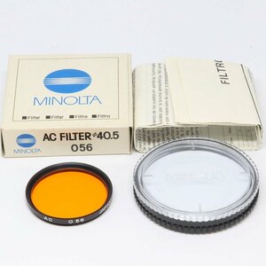 未使用！ MINOLTA ミノルタ AC FILTER 40.5 O56 レンズ フィルター （質屋 藤千商店）