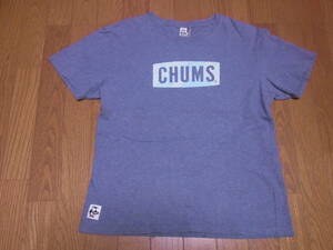 244-109/CHUMS/チャムス/ボックスロゴ/Tシャツ/M