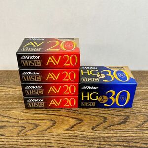 5点 未開封 VHS-C ビデオテープ Victor AV20 スタンダード TC-20AVD HG30 ハイグレード 2TC-30HGD 2PACK ビクター