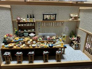 ミニチュア　ドールハウス　居酒屋　ハンドメイド　完成品