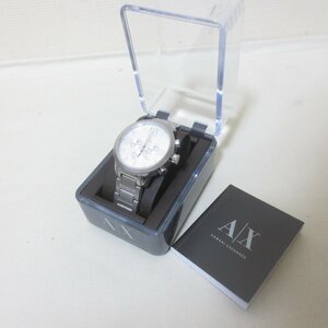 U484　A/X ARMANI EXCHANGE　アルマーニ　腕時計　シルバー　AX1278　クロノグラフ　ウォッチ