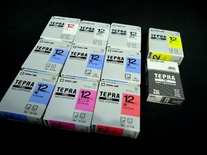 ★未使用保管品！TEPRA PRO テプラ プロ テープカートリッジ 12mm まとめて 11個