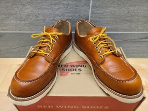 RED WING CLASSIC MOC OXFORD 8092(D) ORO LEGACY US8.5 26.5cm