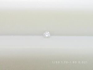 A 1/50ctメレダイヤ(1.70-1.80mm) 1個0.021ct販売