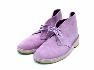 clarks クラークス スウェード デザート ブーツ size5.5（24.5ｃｍ）/ピンク ■■ ☆ djb7 レディース