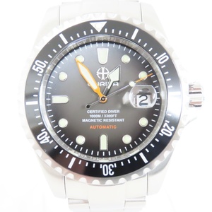 Ts533301 エンリバ 腕時計 ABYSS 067/100 SS グレー系文字盤 メンズ ENRIVA 中古