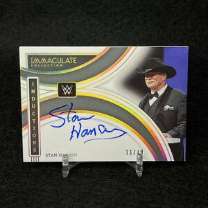 2022 Panini Immaculate WWE Stan Hansen スタンハンセン 直筆サインカード 金パラレル 世界49枚限定 直書き オンカードオート プロレス