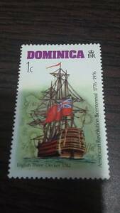 切手　ドミニカ　1c 