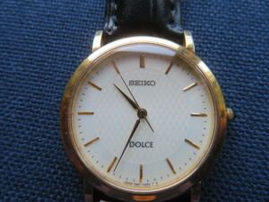 （正常稼働中）SEIKO DOLCE セイコードルチェ　QZ　５E６１－０A80　メンズ腕時計