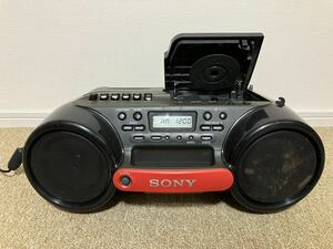 G396☆送料無料☆SONY/ソニー『CFD-980』CDラジカセ CD RADIO CASSETE-CORDER ESP widdit WATER RESISTANT 通電確認済・現状品