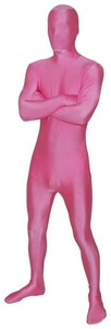 全身タイツ ピンク 男性女性兼用 XLサイズ ゼンタイ コスプレ ZENTAI レオタード ボディースーツ 仮装 イベント コスチューム 戦隊