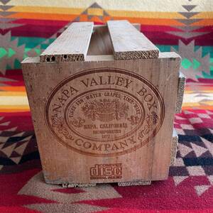 貴重！Napa VALLEY ナパバレー木箱 アメリカヴィンテージ(D)　ウッドボックスUSA企業物雑貨/アンティーク70