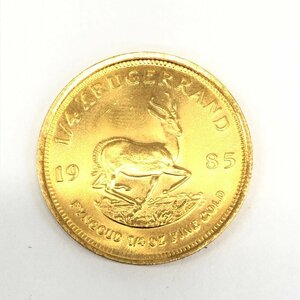 K22　南アフリカ共和国　クルーガーランド金貨　1/4oz　1985　総重量8.4g【CDAX7033】