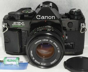 【整備/性能測定済】Canon AE-1 PROGRAM ブラック＋NFD50mmF1.8_ P,S,機能OK(2808839_107)