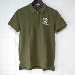 F35 □ POLO RALPH LAUREN □ ポロ フローレン　ポロシャツ　緑　中古　サイズＳＰ