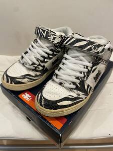 IPATH GRASSHOPPER LEATHER PRINT アイパス　グラスホッパー　レザー　プリント ZEBRA ゼブラ US8.5 26,5センチ　スケート　観賞用