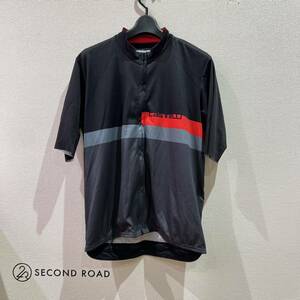 ■中古品・超美品■CASTELLI カステリ A BLOCCO JERSEY ブロッコ ジャージ ライトブラック/レッド-ダークグレー 2XL 22017 ロードバイク