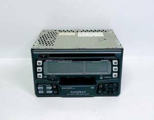 ■■ ADDZEST アゼスト ADX5255 2DIN CD カセットテープ スペアナ表示 バブルカーステ当時物 旧車 ネオクラシック
