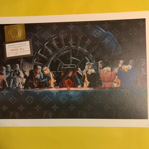 DEATH NYC 世界限定100枚 アートポスター　スターウォーズ　Star Wars　カウズ　KAWS　レオナルド ダヴィンチ 最後の晩餐　LOUISVUITTON