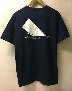 ◆DESCENDANT ディセンダント ロゴプリント CACHALOT SS T-SHIRT Tシャツ ネイビー サイズ2 美