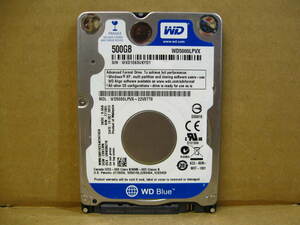 ▽Western Digital WD5000LPVX-22V0TT0 500GB SATA 5400rpm 8MB 2.5型 7mm 中古 WD Blue