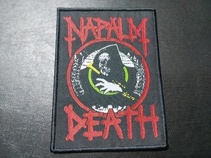NAPALM DEATH 刺繍パッチ ワッペン life? ナパーム・デス / earache anal cunt carcass terrorizer brutal truth dropdead